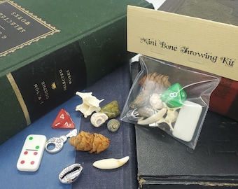 Small Starter Bone Throwing Kit – Osteomancy Divination Set – Pagan Witchcraft Tool – Bone Casting Curio