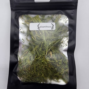 Small 4x5 bag of organic dried dianthus leaves