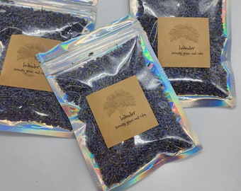 Bolsita de lavanda seca orgánica / Artículos para aromaterapia, manualidades y brujería