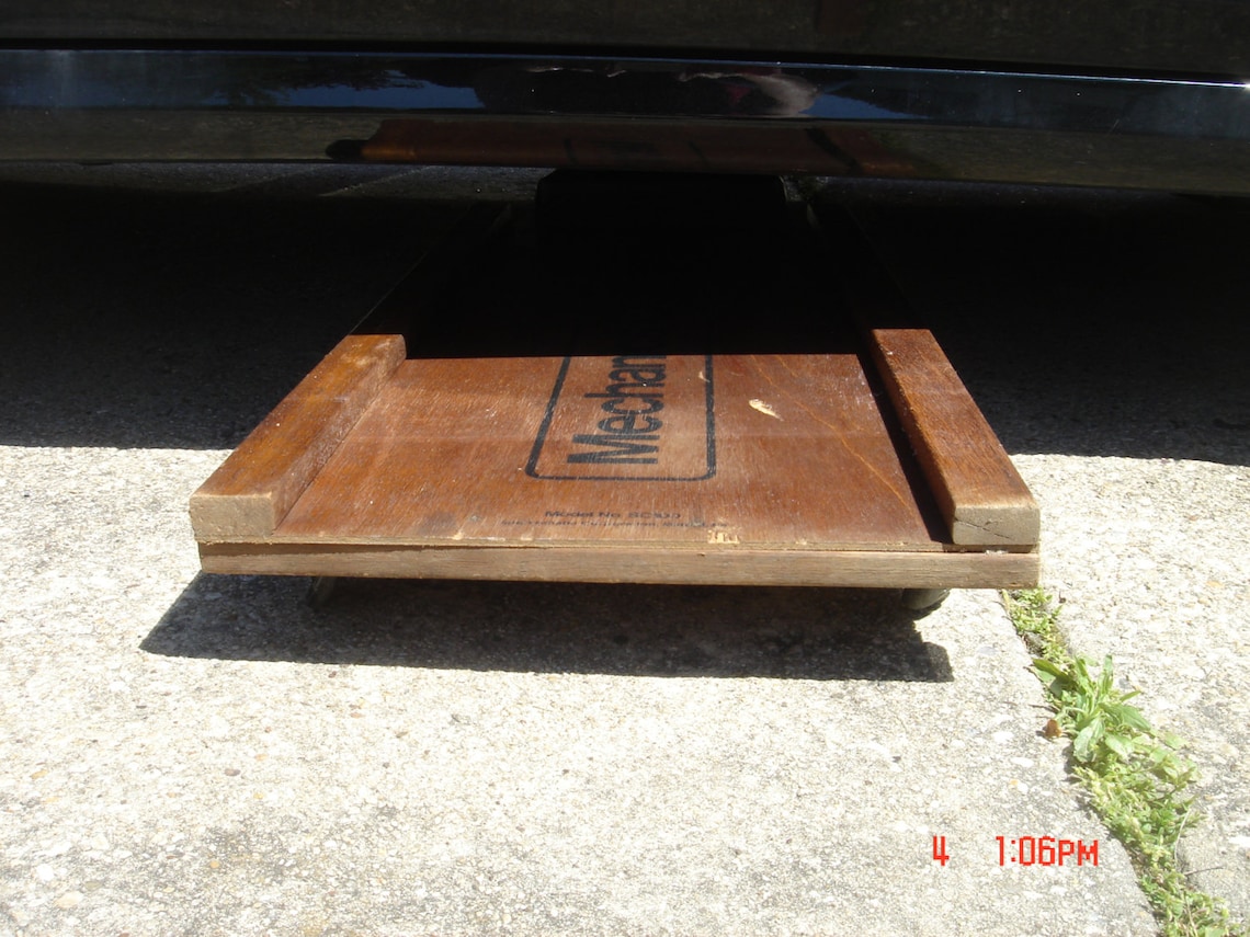 Wooden Mechanics Creeper Industrial Decor lightly used Cart Etsy