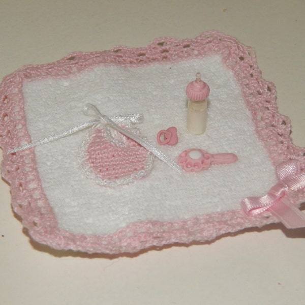 Baby Blanket et accessoires, miniature, échelle 01:12