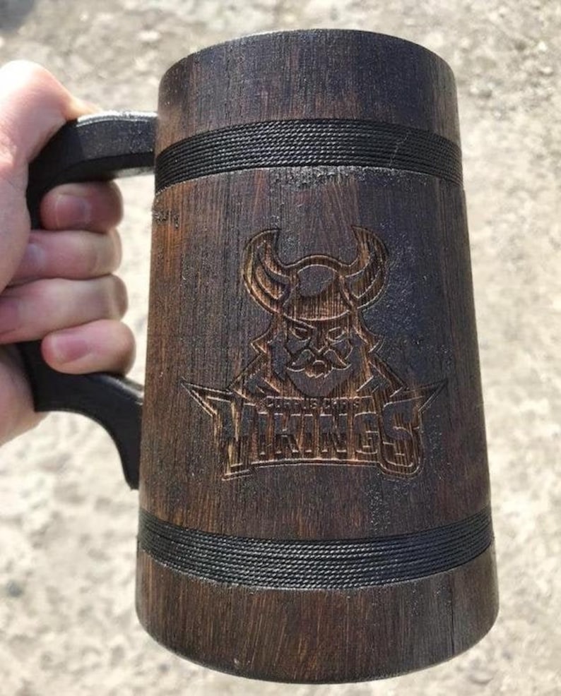 Personalized Mug Beer Tankard Brown Stein 17 Oz Capacity Etsy Australia