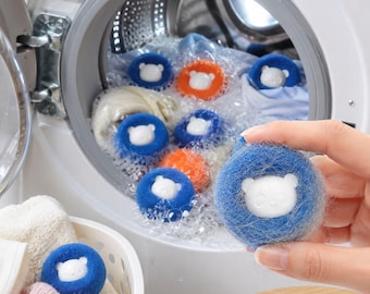 Pet Hair Remover Laundry Balls | Washing Machine Fur Catcher | Reusable Cat & Dog Hair Collector | Lint Removal Tool for Pet Owners