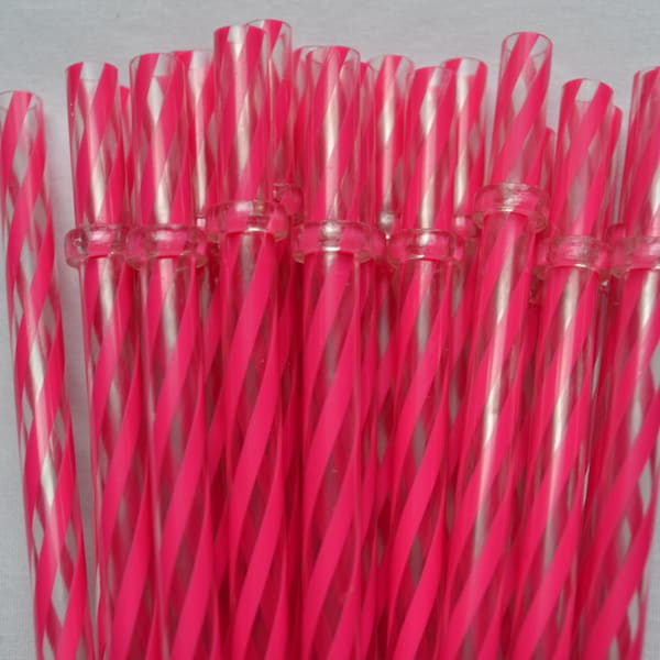 Pink Straws Etsy