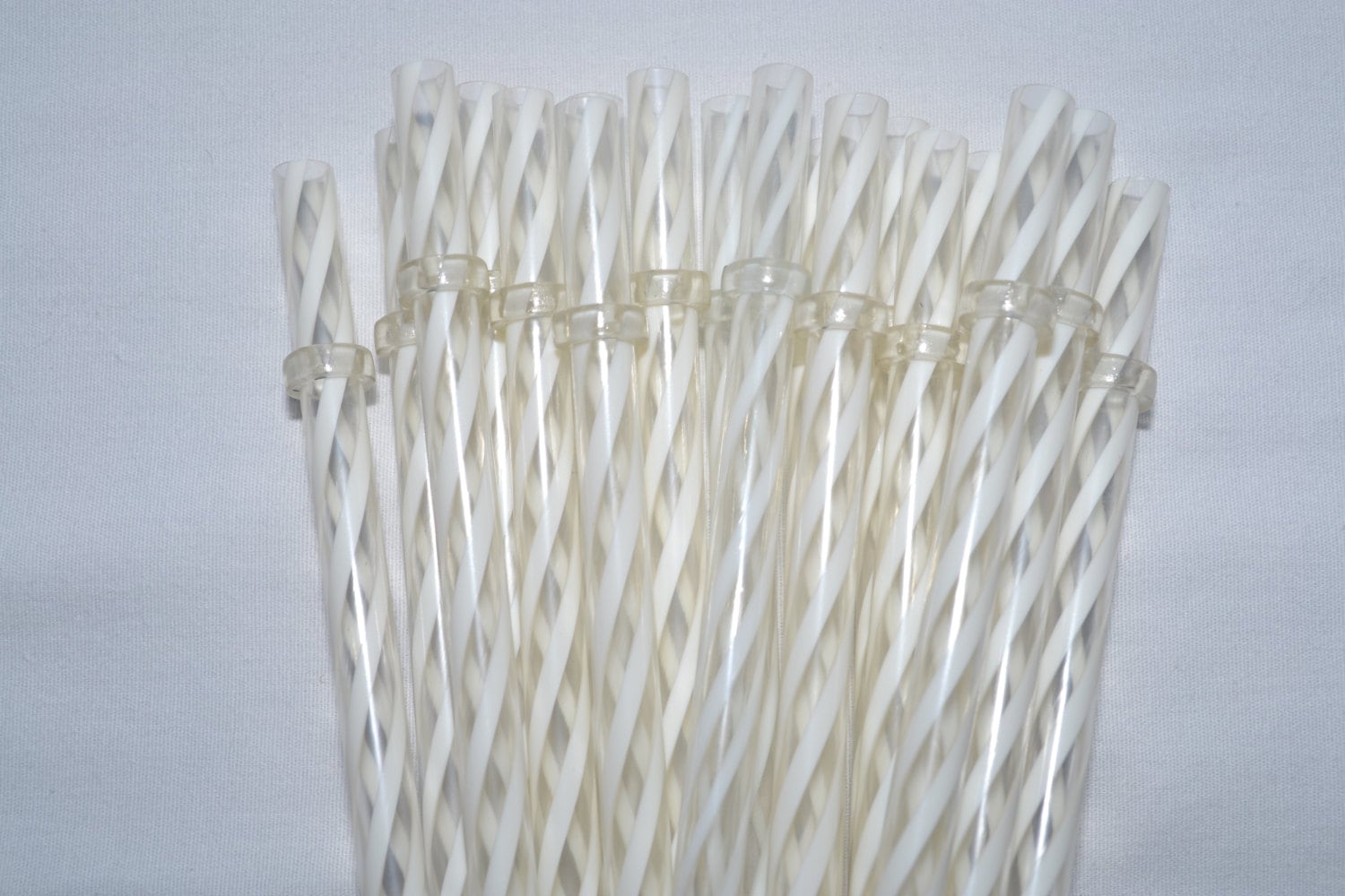 11 Green & Clear Swirly Straws Reusable Inch Clear Straws with Rings - BPA  Free - Free Shipping / Acrylic Plastic Straws Reusable