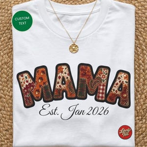 Anpassad MAMA-julgpresenttröja, personlig mammatröja, konstgjord mammatröja
