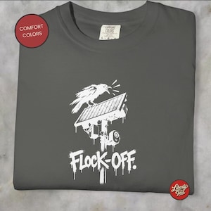 Rolig djurkorpskjorta, flockad kråka-t-shirt, libertarian politisk fågel-t-shirt