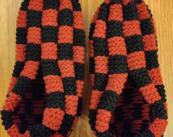 Wool Slippers Red and Black Wool Checkerboard slippers available in Men's and Women's sizes. Super warm and cozy! Phentex Style Slippers!