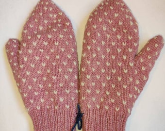 Briar Rose Thrummed mittens. Ready to Ship in sizes small and medium