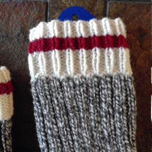 Custom Made Traditional wool work socks. Sock Monkey Style. Men's and Women's Sizes image 4
