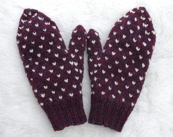 Mulberry Thrummed Mittens available in adult sizes