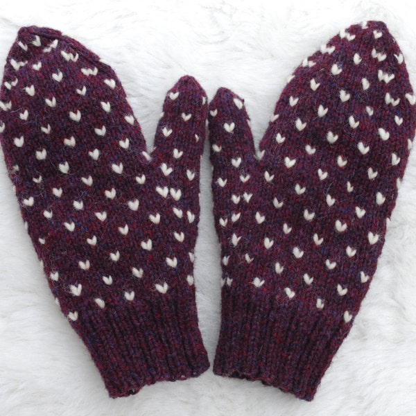 Mulberry Thrummed Mittens available in adult sizes