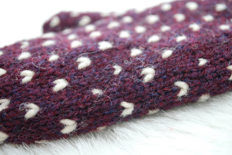 Mulberry Thrummed Mittens available in adult sizes image 3