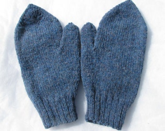 Traditional Bluenose Felted Mittens. Fisherman's Mittens. Boiled Wool Mittens