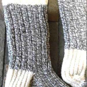 Custom Made Traditional wool work socks. Sock Monkey Style. Men's and Women's Sizes image 3