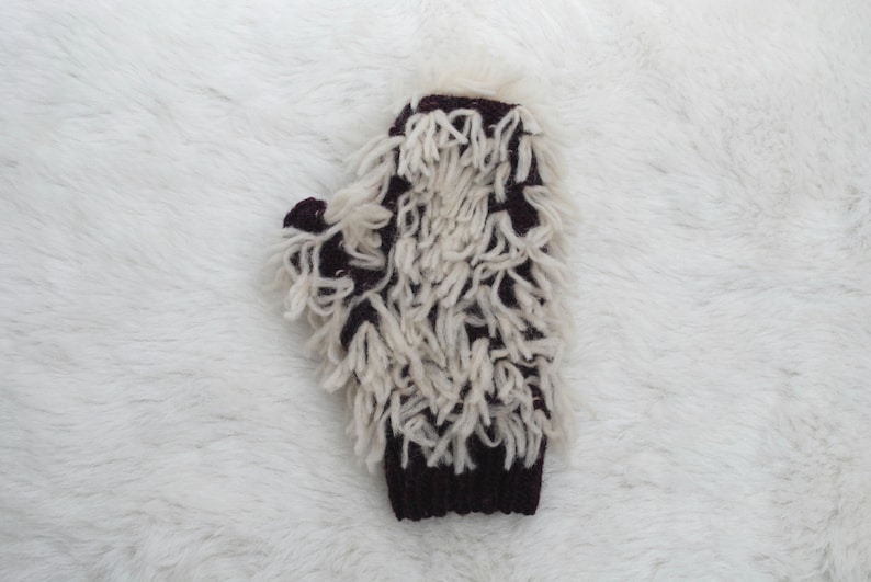 Mulberry Thrummed Mittens available in adult sizes image 2