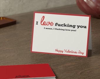 Greeting Cards, Naughty Valentine's Day Card, Adult Humor Card, Funny Love Card, Rude Anniversary Card, Sexy Romantic Card, Inappropriate