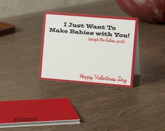 Greeting Cards, Funny Valentine's Day Card, Offensive Love Card, Adult Humor Anniversary Card, Rude Relationship Card, Inappropriate