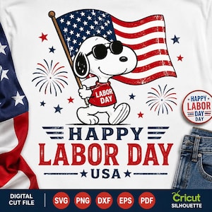 Snoopy American Flag - Etsy Israel