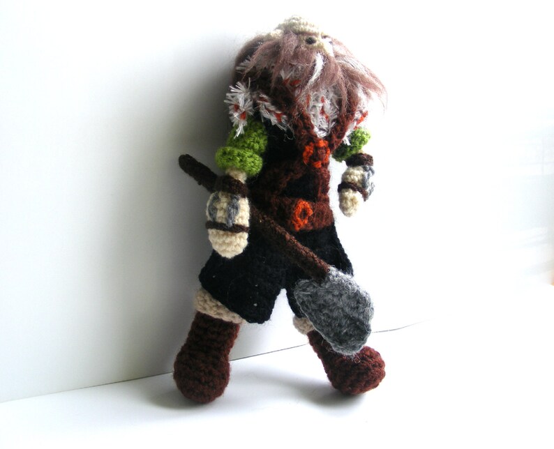 Dwalin Crochet Doll, Dwarf, Handmade, Tolkien The Hobbit image 2