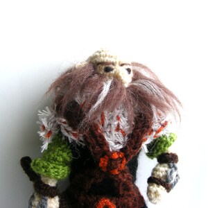 Dwalin Crochet Doll, Dwarf, Handmade, Tolkien The Hobbit image 3
