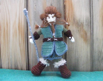 Nori,Dwarf, crochet doll inspired by Tolkien's book and film "The Hobbit"