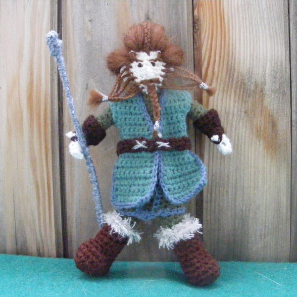 Nori,Dwarf, crochet doll inspired by Tolkien's book and film "The Hobbit"