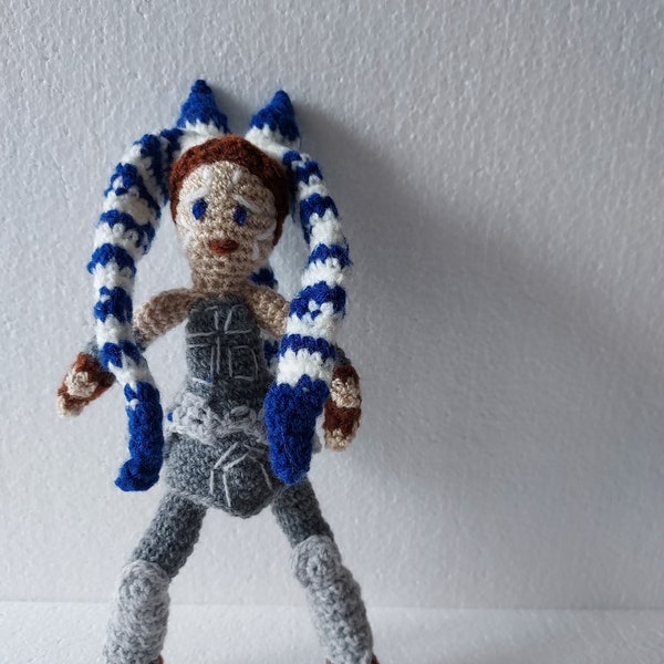 Ahsoka inspired crochet doll, Handmade doll, Gift for everyone,  Star Wars Fan, Amayart