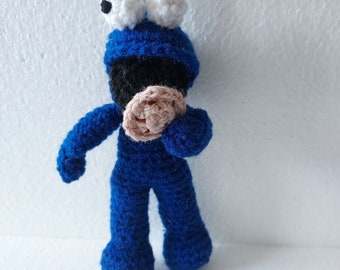 Cookie Monster crochet doll inspired. Handmade doll. Sesame Street, Handmade toy.