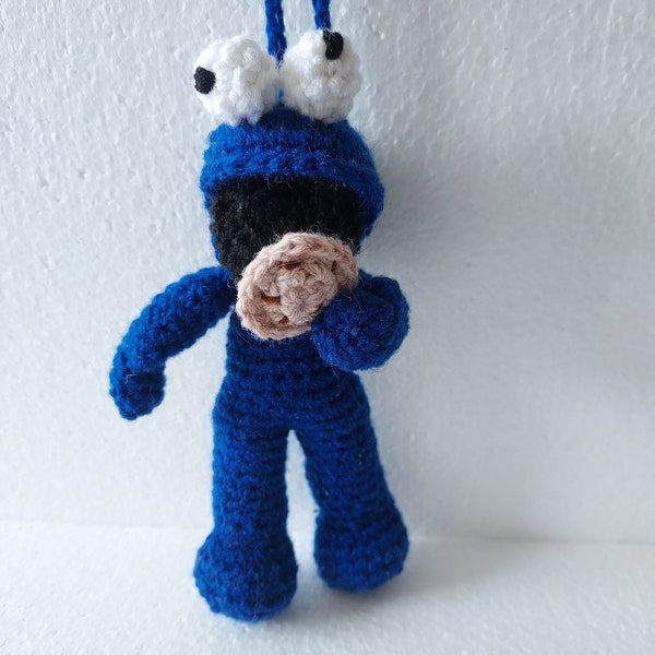Cookie Monster crochet doll inspired. Handmade doll. Sesame Street, Handmade toy.