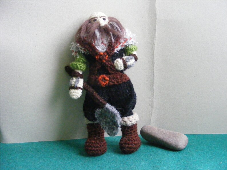 Dwalin Crochet Doll, Dwarf, Handmade, Tolkien The Hobbit image 5