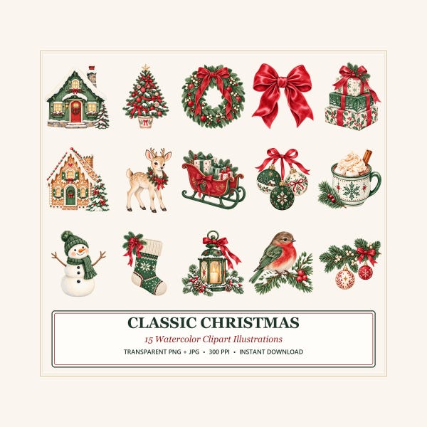 Paper Border Frame Red Clipart Red and Green - Etsy UK