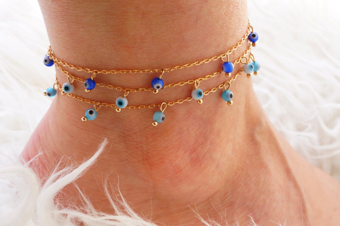 Evil Eye Necklace Bohemian Necklace Turquoise Necklace Etsy