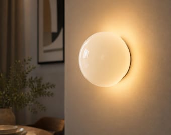 Glass Wall Sconce Light | Modern Bathroom Vanity Lighting | Globe Wall Lamp | Bedroom Mirror Light Fixture | G9 Wall Lamp