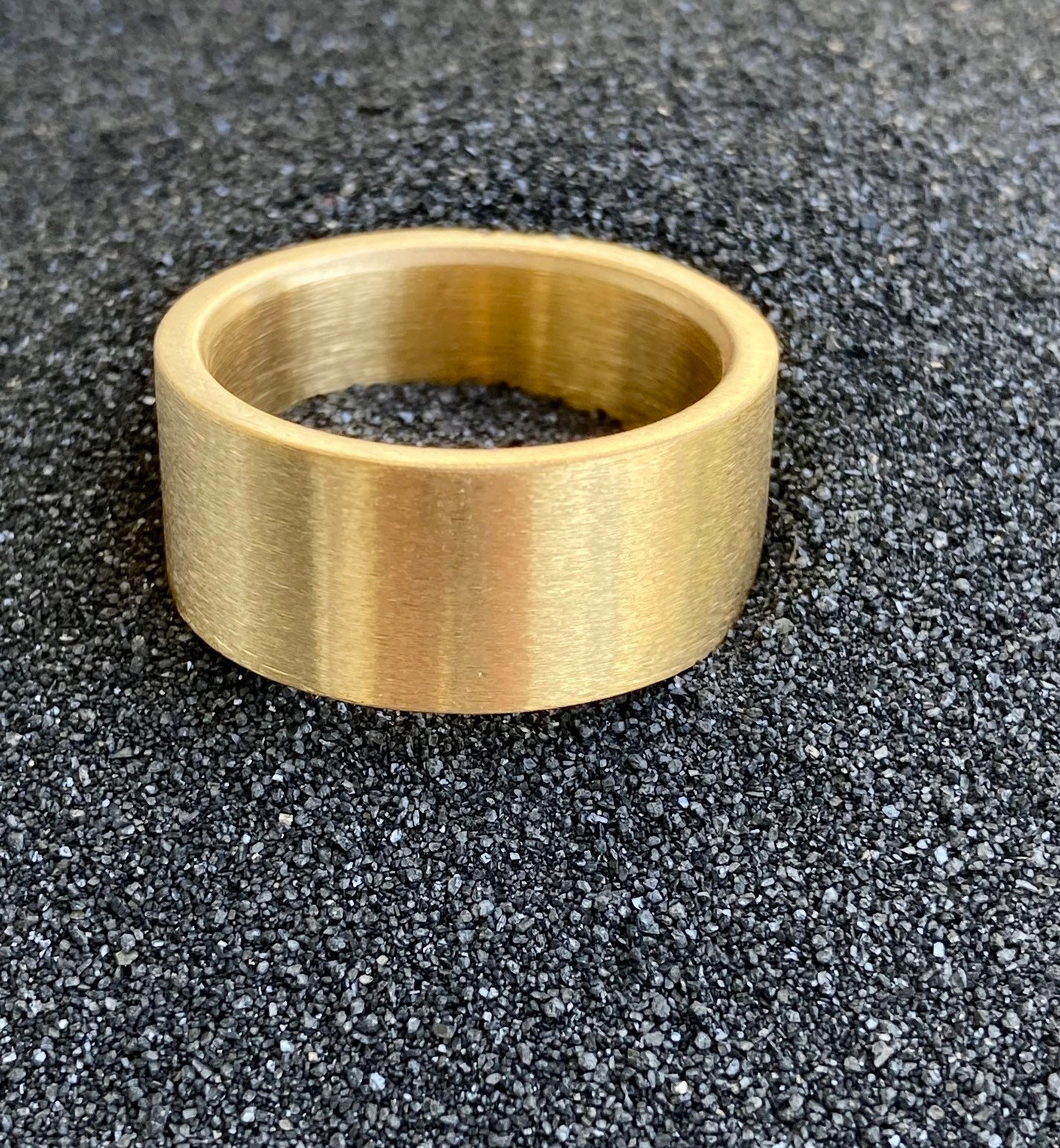 Limited Stock Left - Gold Titanium Band - Hand Made Gold