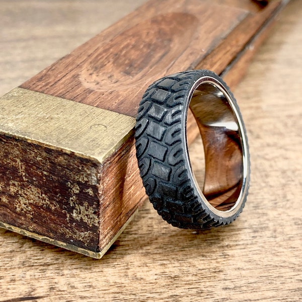 Tire Tread Ring Etsy