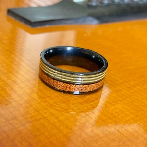 Gift For Musician - gift for him - Guitar String Ring - Musician Jewlery - Christmas Gift For Partner - Holiday Gift