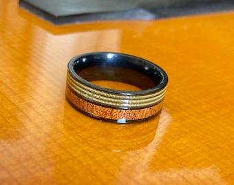 Gift For Musician - gift for him - Guitar String Ring - Musician Jewlery - Christmas Gift For Partner - Holiday Gift