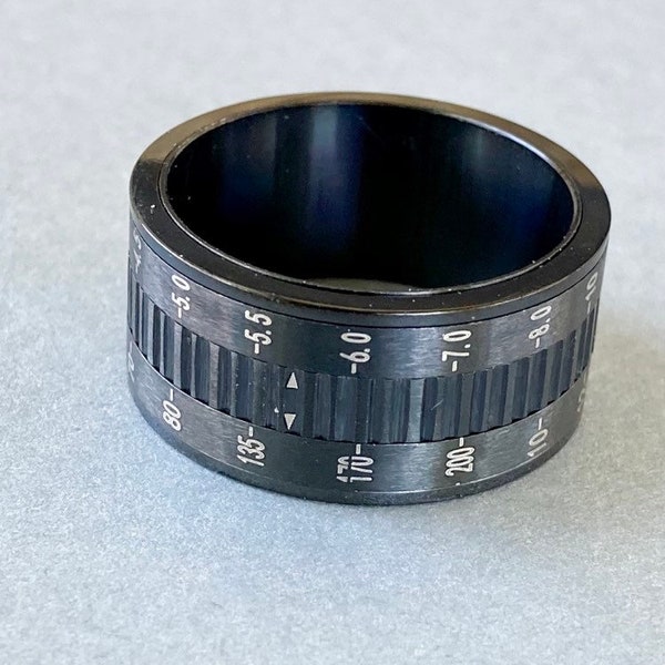 Cadeau pour photographe -anneau d’appareil photo vintage -Voir la vidéo - Photographe Camera Lovers vintage Camera Focus Ring - Spinner Ring