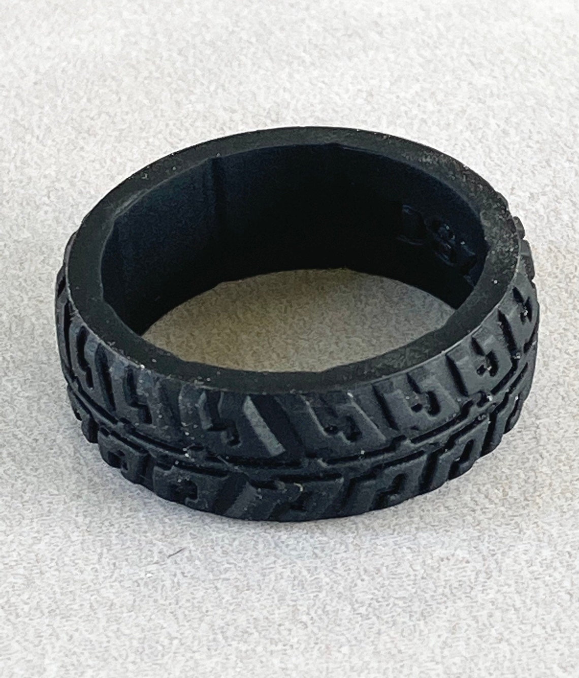 Tire Ring black Silicone Tire Ring Band Tire Tread Ring Etsy