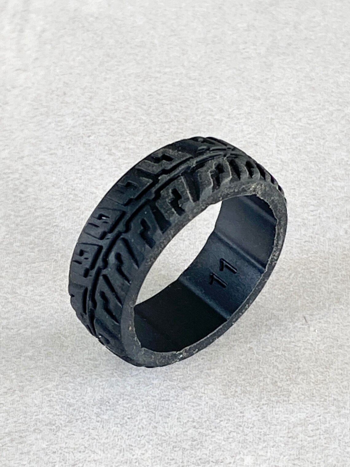 Tire Ring black Silicone Tire Ring Band Tire Tread Ring Etsy