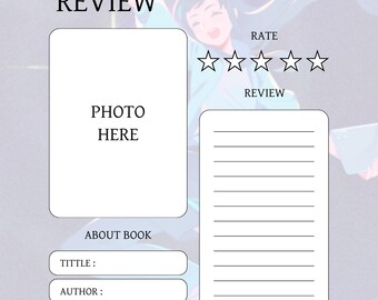 Hojas de reseñas de libros de la serie "Mujeres Inspiradas" (tamaño carta estadounidense)