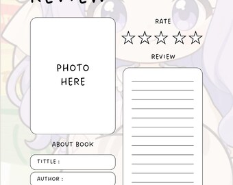 Hojas de reseñas de libros para pequeños lectores (tamaño carta estadounidense)