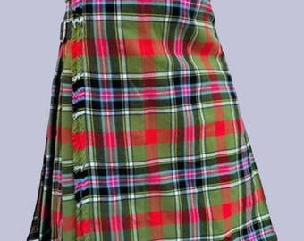 Bruce av Kinnaird forntida tartankilt - skotsk handgjord Bruce av Kinnaird forntida 16oz tungvikt 8 yard traditionell tartankilt
