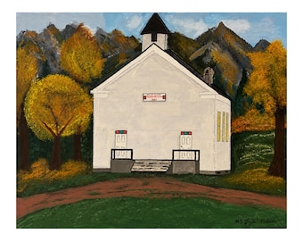 Une petite église de campagne