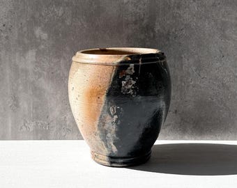 Small Pit-Fired Planter with Drainage - Artisan Cascade Planter