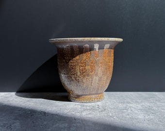 Soda Fired Neo Pot - Randy's Red Flashing Slip on Speckled Clay