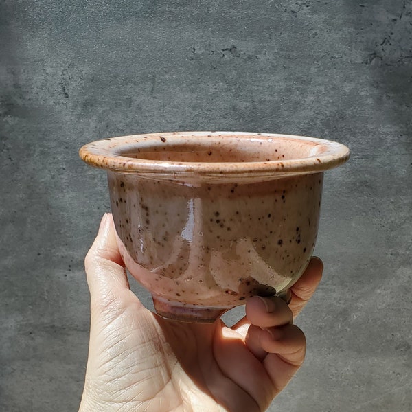 Furan Pot - Neofinetia Falcata Pot - Shino Crackle - Ceramic Vanda Orchid Pot - Kokedama Orchid