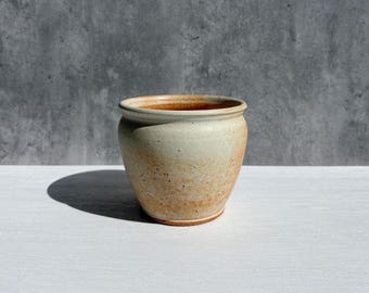 Toasted White Planter with Drainage - 4" Indoor Planter