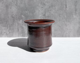 Russet Red Ceramic Planter for Small Indoor Plant